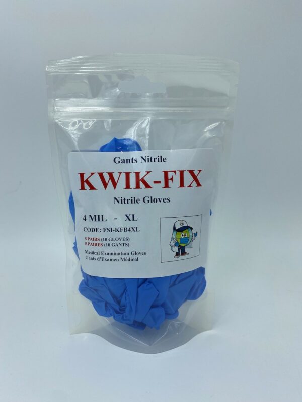 KWIK-FIX Nitrile Gloves 4mil